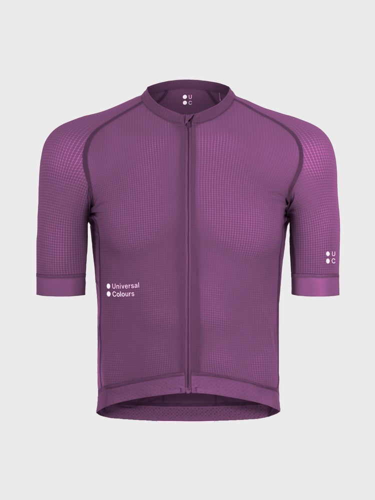 Universal Colours Chroma サイクリングジャージ ベリーパープル | 超軽量フランス織りナイロンでパフォーマンス向上