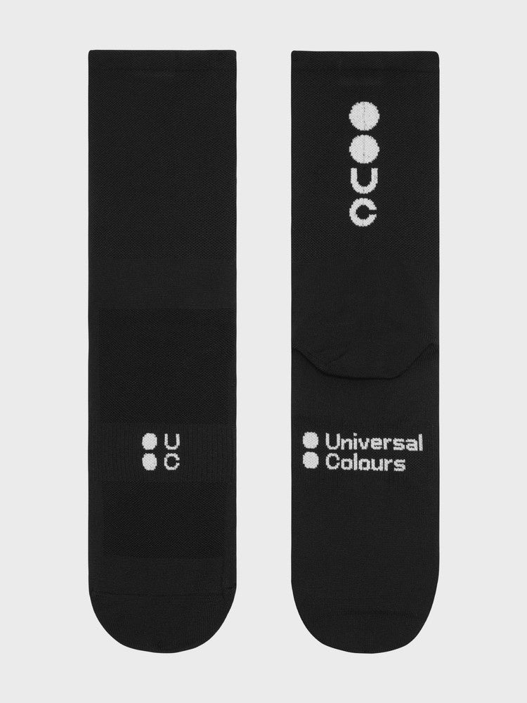 Universal Colours Mono Summer Black サイクル ソックス | GEARED