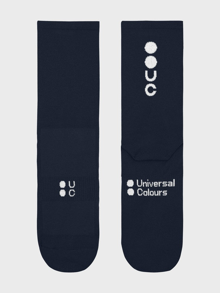 Universal Colours Mono Summer Navy Blue サイクル ソックス | GEARED