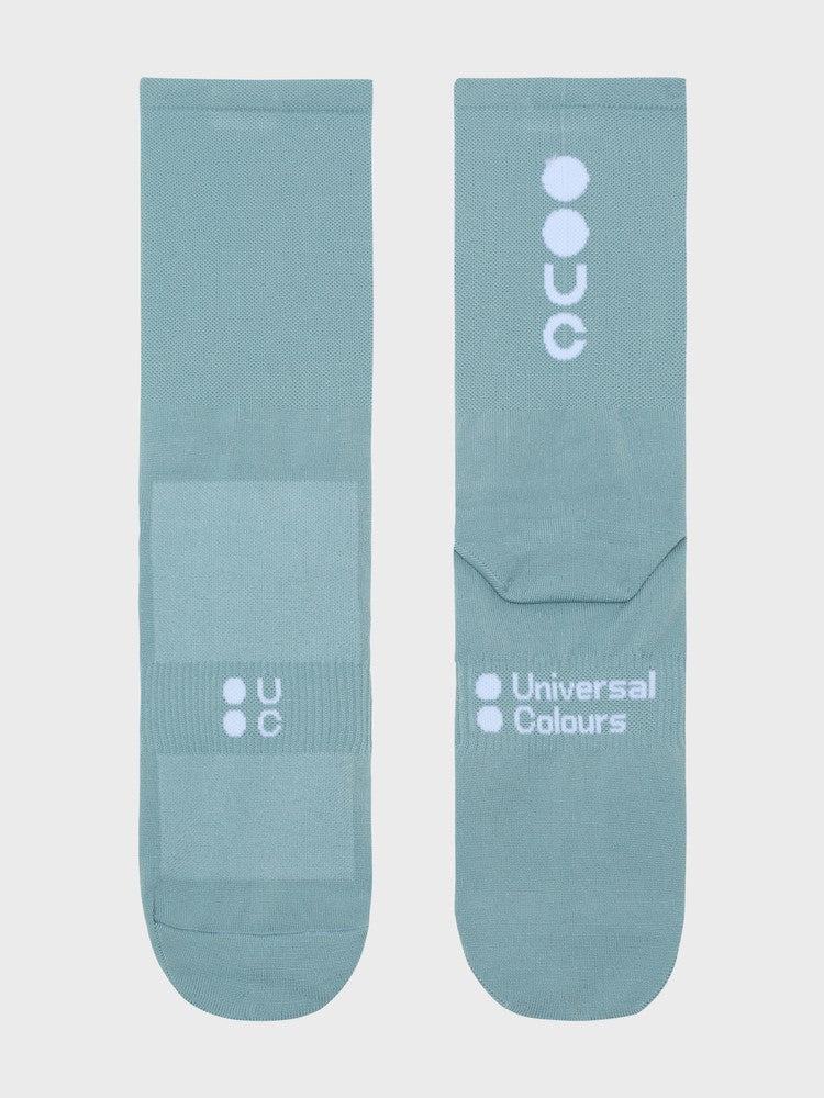 Universal Colours Mono Summer Teal サイクル ソックス | GEARED