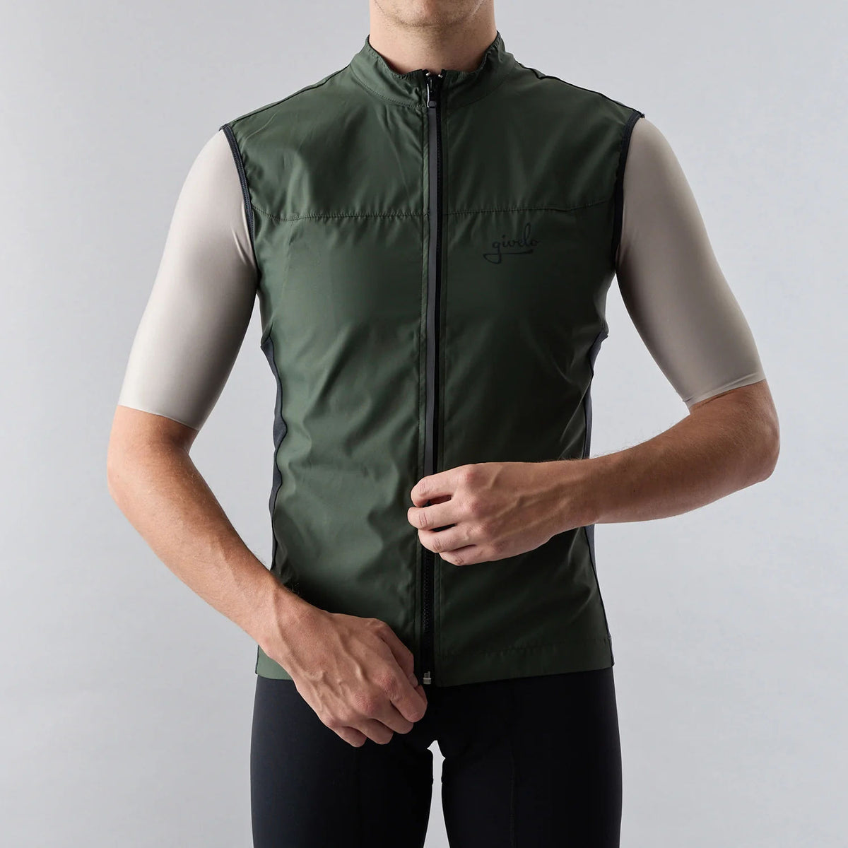 Givelo Quick-Free Gilet Military Green メンズ サイクルジレ | GEARED
