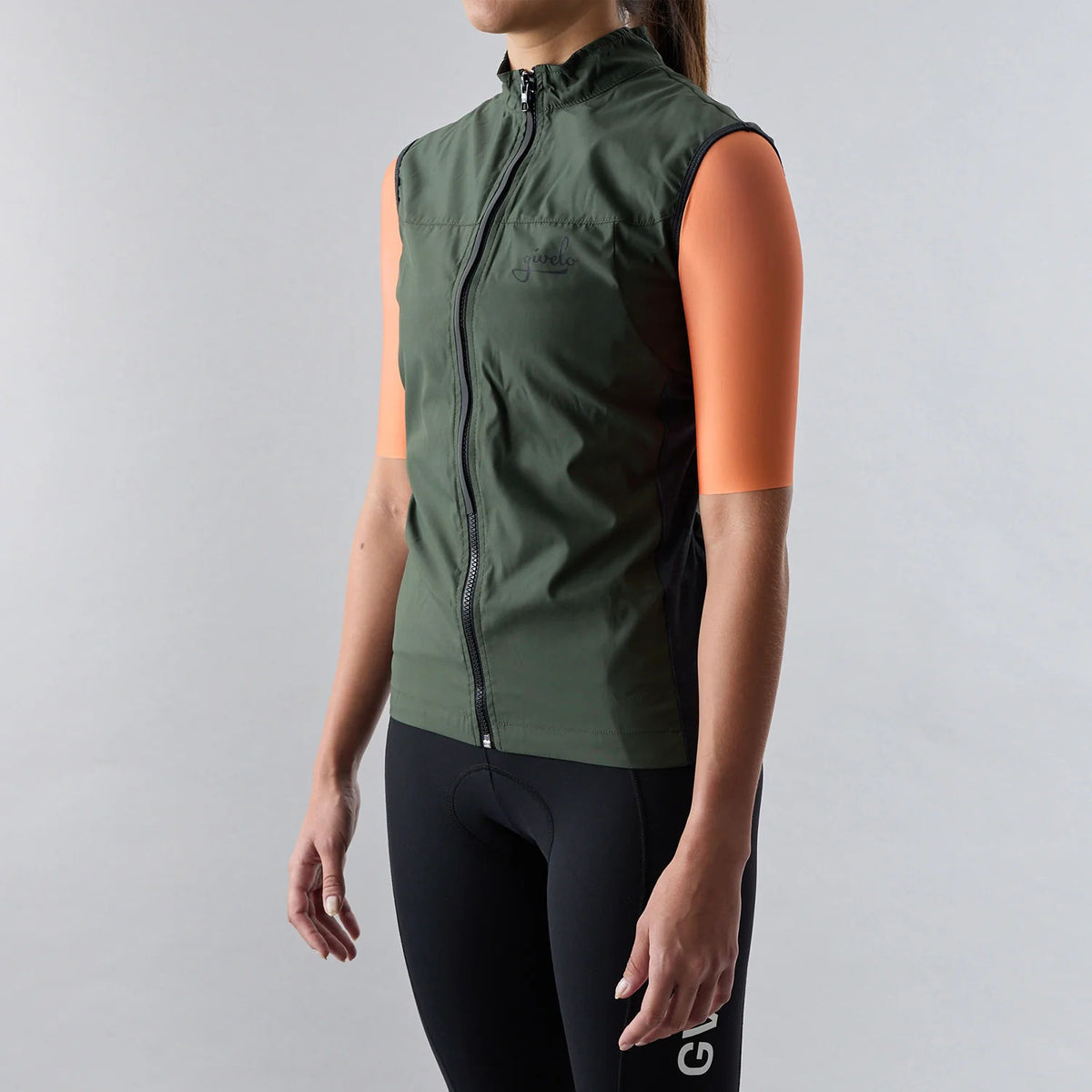 Givelo Quick-Free Gilet Military Green レディース サイクルジレ | GEARED
