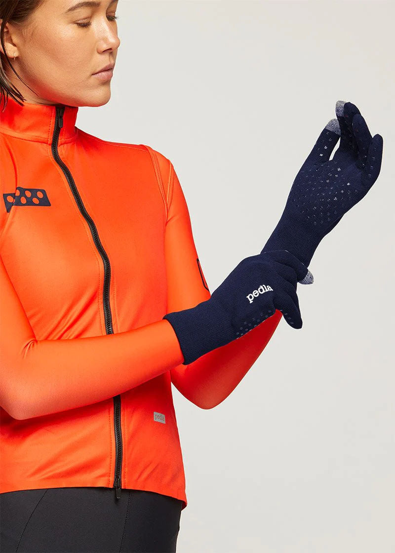 Pedla Core / AquaSHIELD Gloves - Navy サイクルグローブ | GEARED