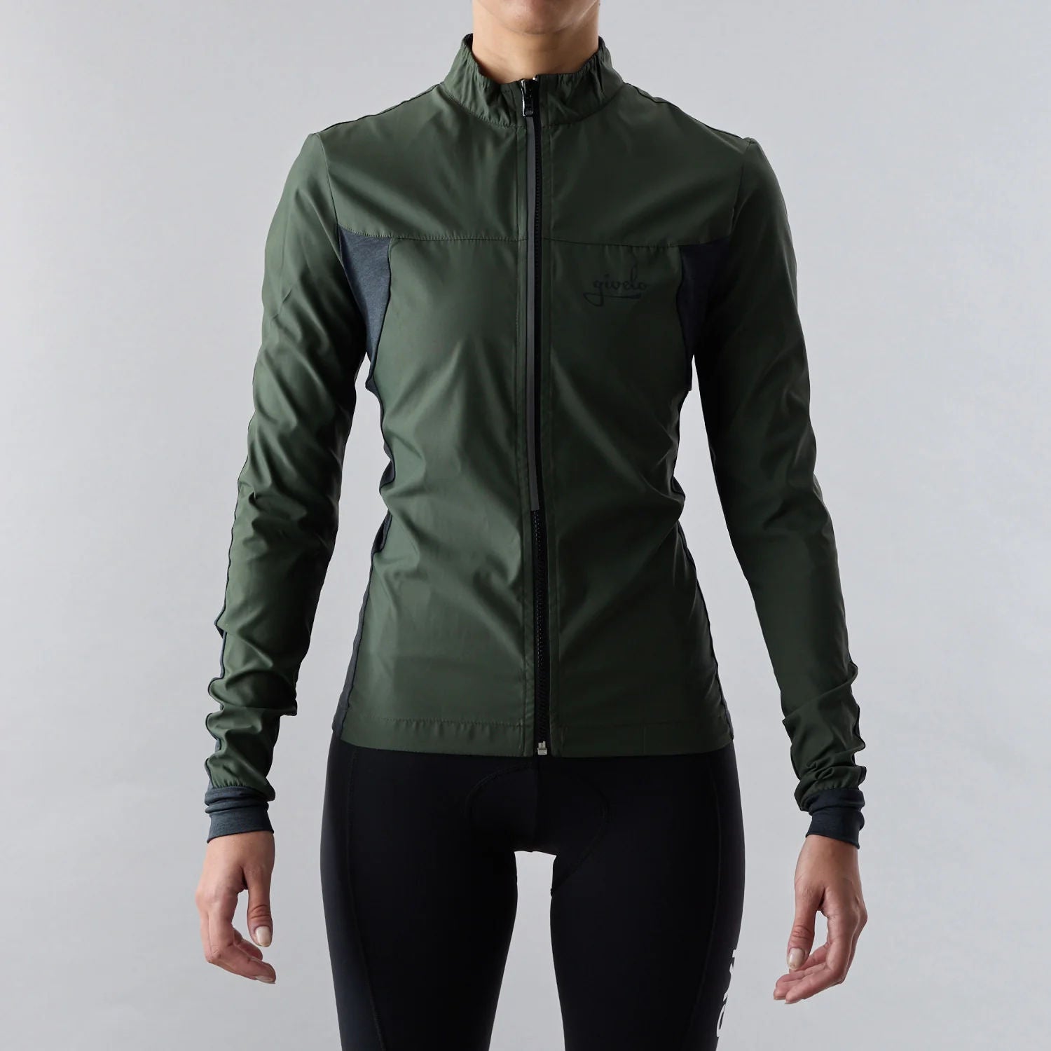 Givelo Military Green Quick Free レディース サイクル ウィンドジャケット | GEARED