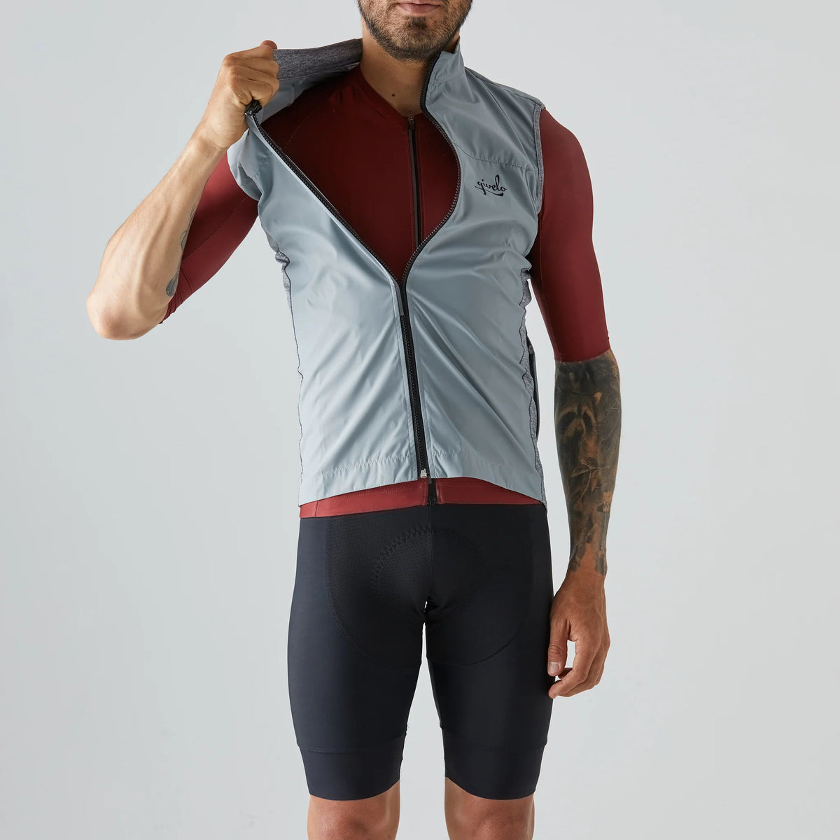 Givelo Quick-Free Gilet Grey メンズ サイクルジレ | GEARED